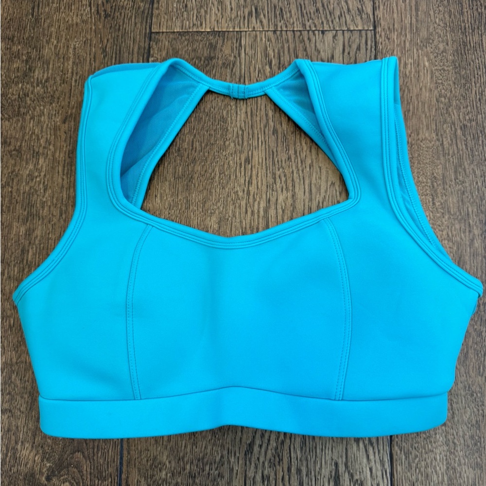 Cleo Harper Women's Turquoise Racerback Sports Bra